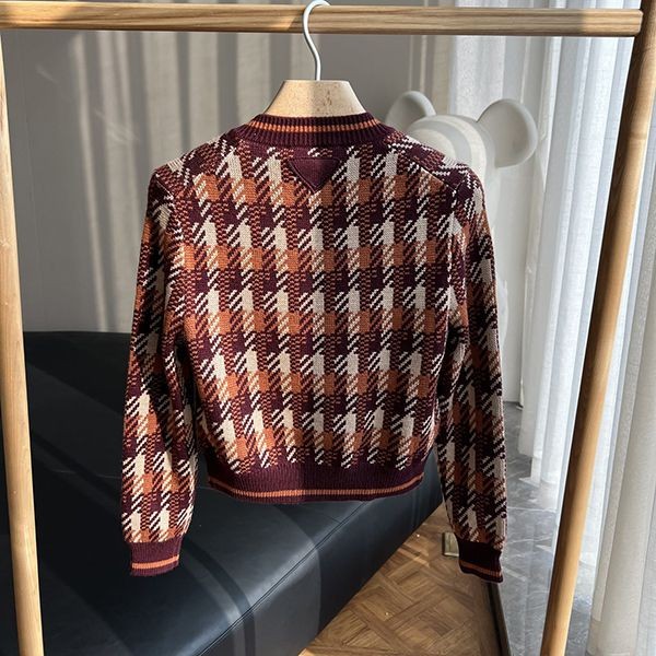 プラダ  偽物 Checked wool cardigan チェック カーディガン pus15061